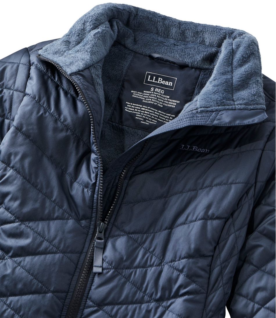 L.L.Bean Fleece-Lined Insulated Warm-Up Jacket - S