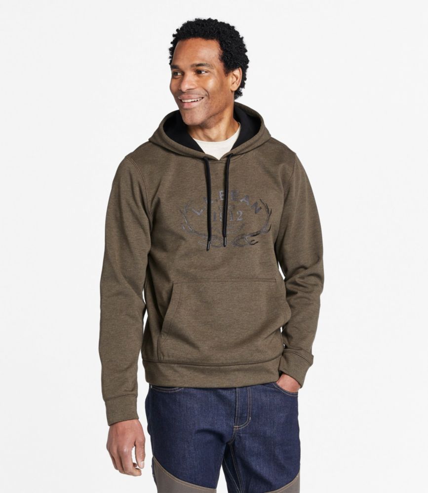 Men's Northwoods Hunter's Hoodie, Dark Ash Heather, small image number 2