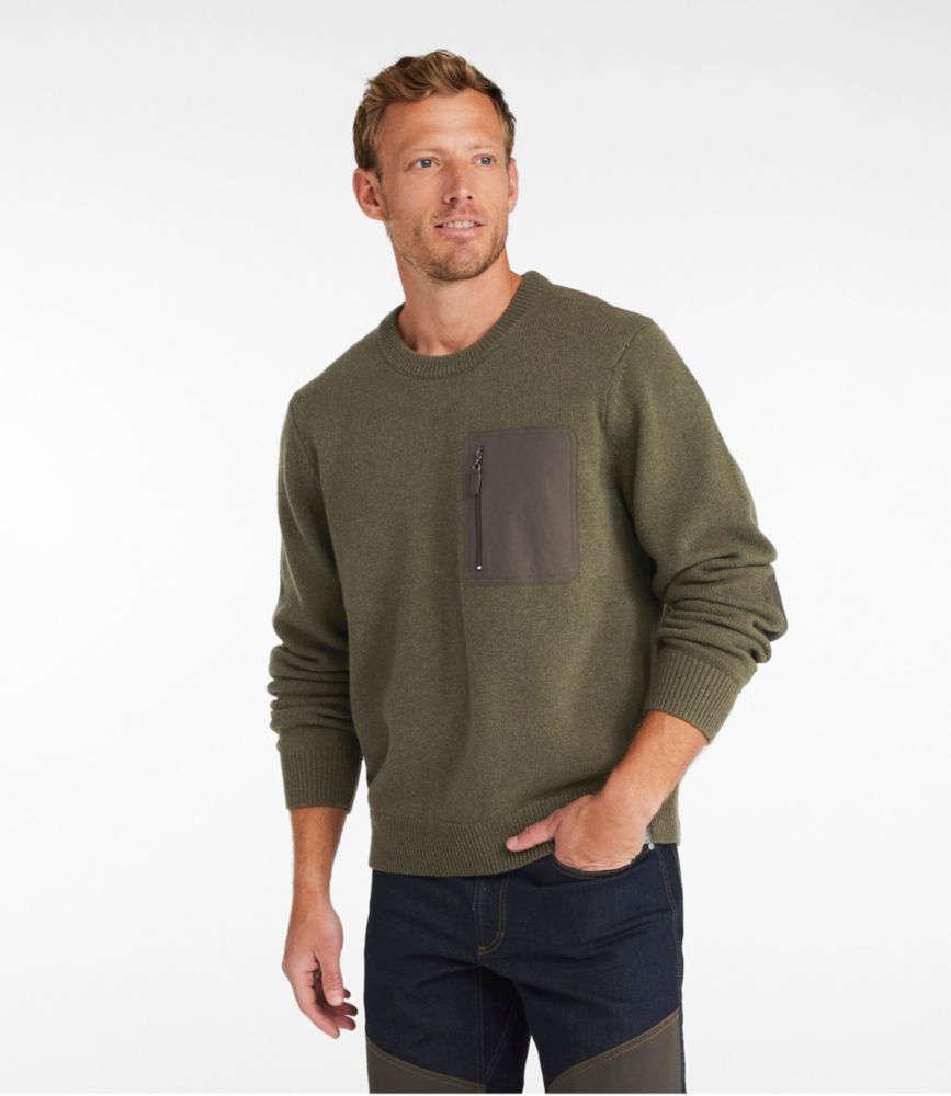 Men's Maine Guide Merino Sweater, Dark Charcoal, small image number 2