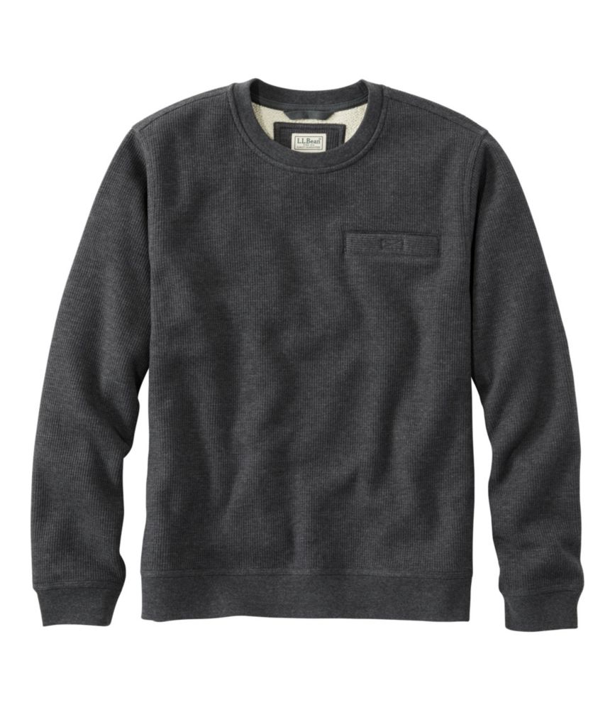 mens fleece crew neck