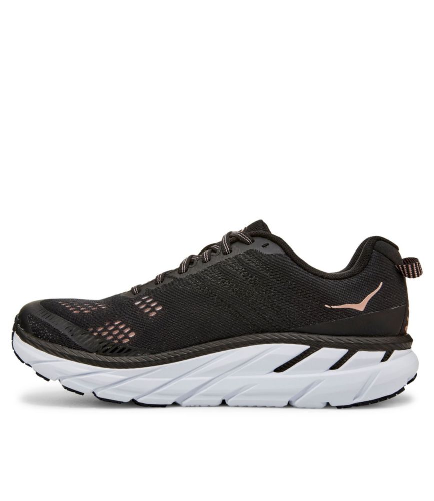 hoka black and rose gold
