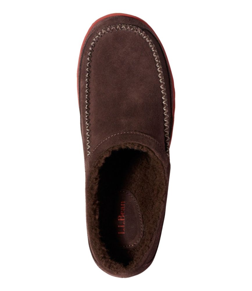 Men's Mountain Slippers, Scuffs, Bean Boot Brown, small image number 4