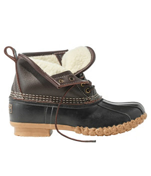 Women's Bean Boots, 6" Sherpa-Lined Insulated