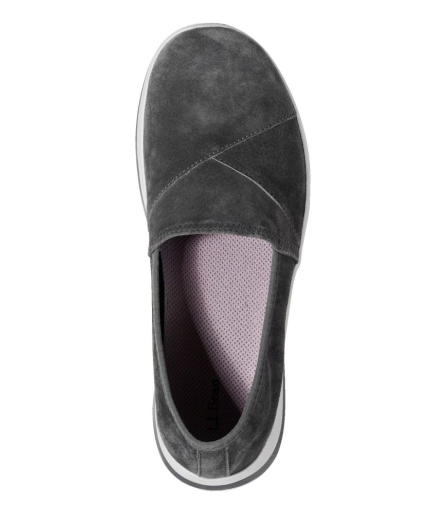 Grey suede slip on shoes deals