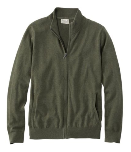 Mens full zip hot sale cashmere sweater