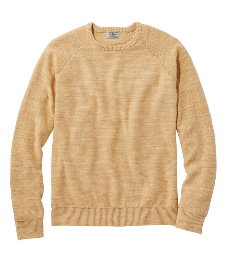 Men's Textured Organic Cotton Sweater, Crewneck Sweaters at L.L.Bean