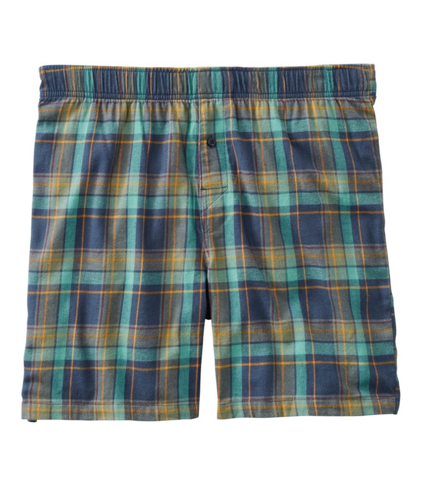 men's flannel boxer sleep shorts