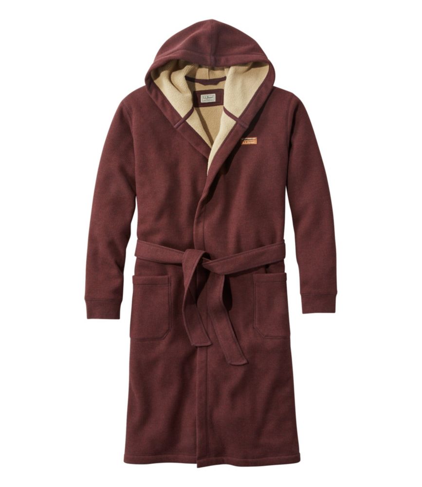 men's waffle robe with hood