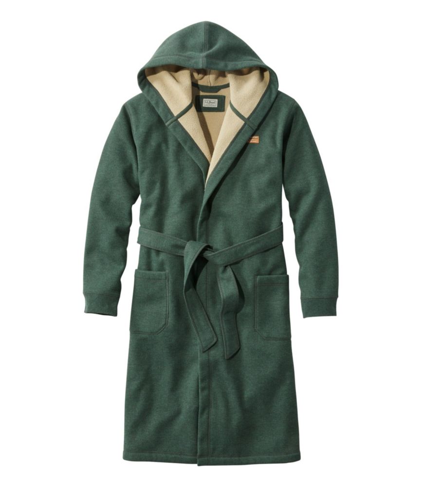 Men's Bonded Waffle Fleece Robe, Hooded Sleepwear at L.L.Bean