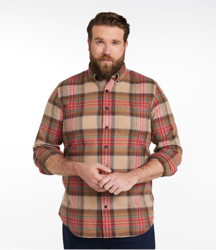 Men's Scotch Plaid Flannel Shirt, Slim Fit, Morgan, small image number 4