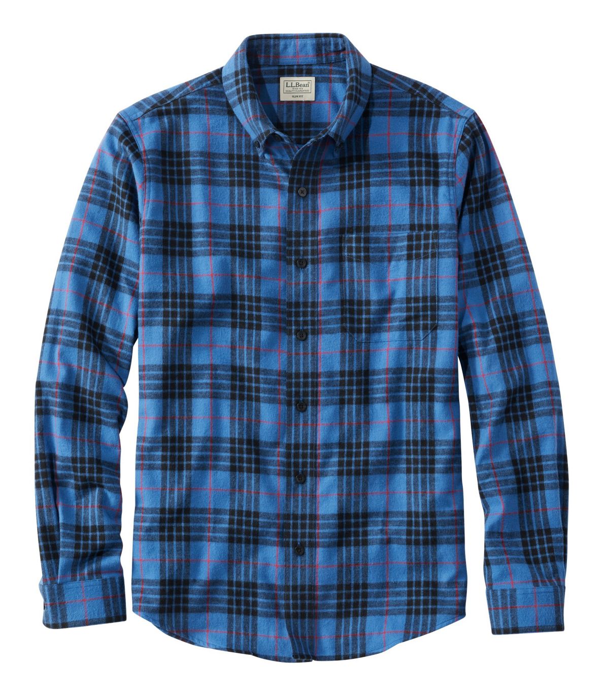 Men's Scotch Plaid Flannel Shirt, Slim Fit