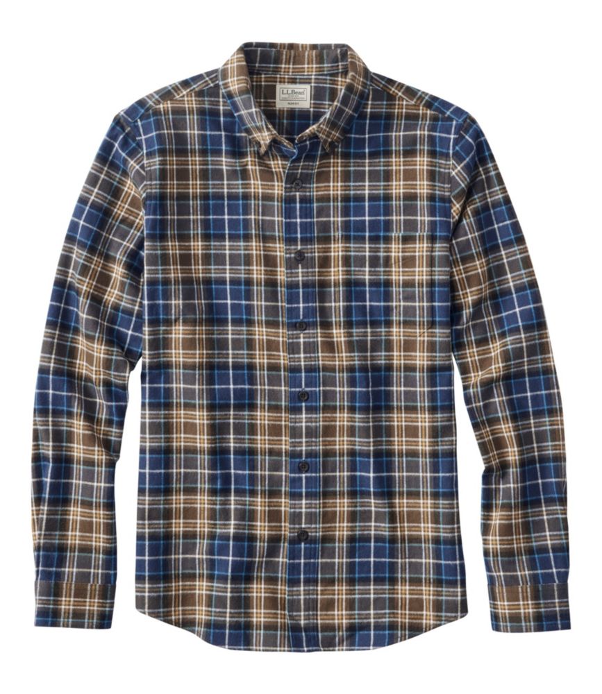 Men's Scotch Plaid Flannel Shirt, Slim Fit