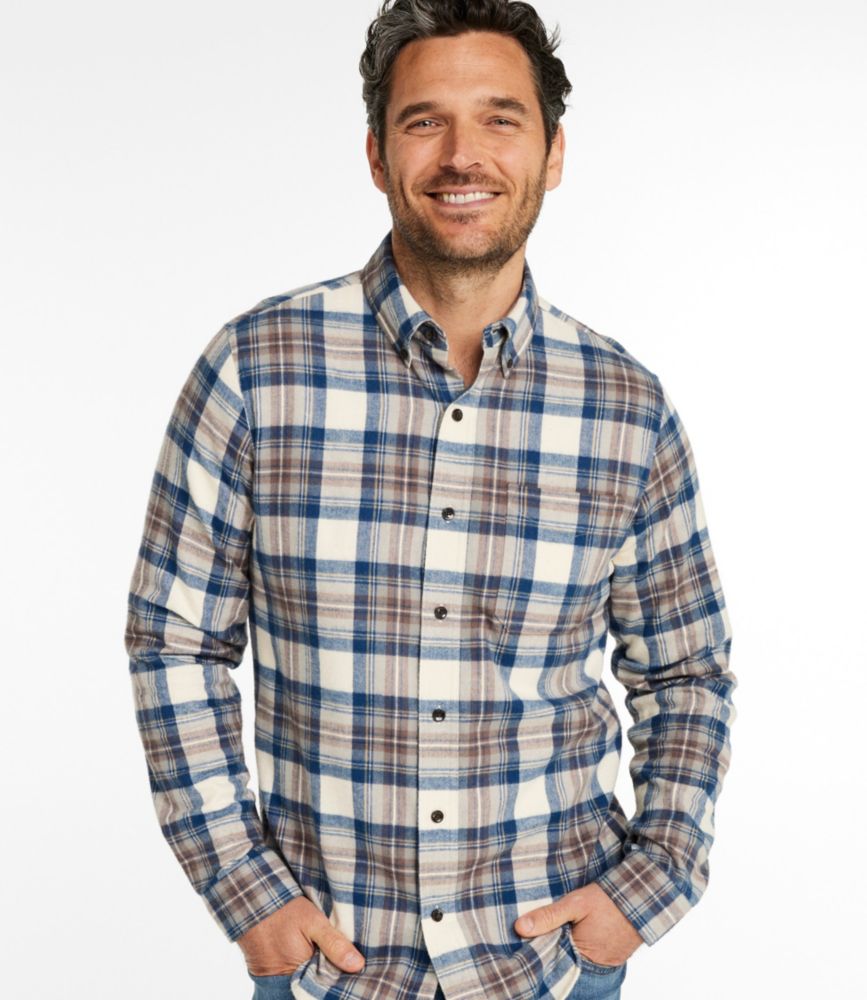 Men's Scotch Plaid Flannel Shirt, Slim Fit