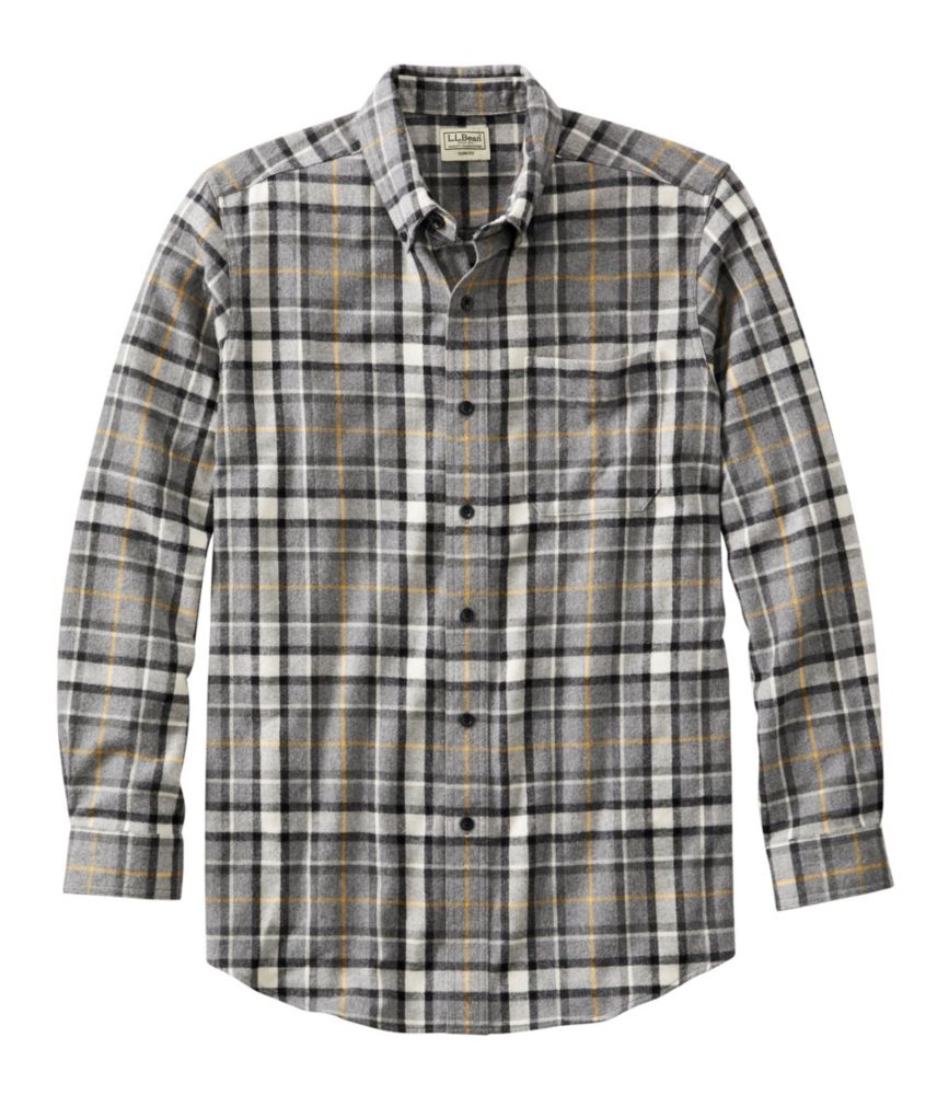 Men's Scotch Plaid Flannel Shirt, Slim Fit Casual ButtonDown Shirts