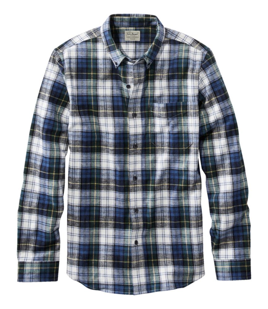 Men's Scotch Plaid Flannel Shirt, Slim Fit