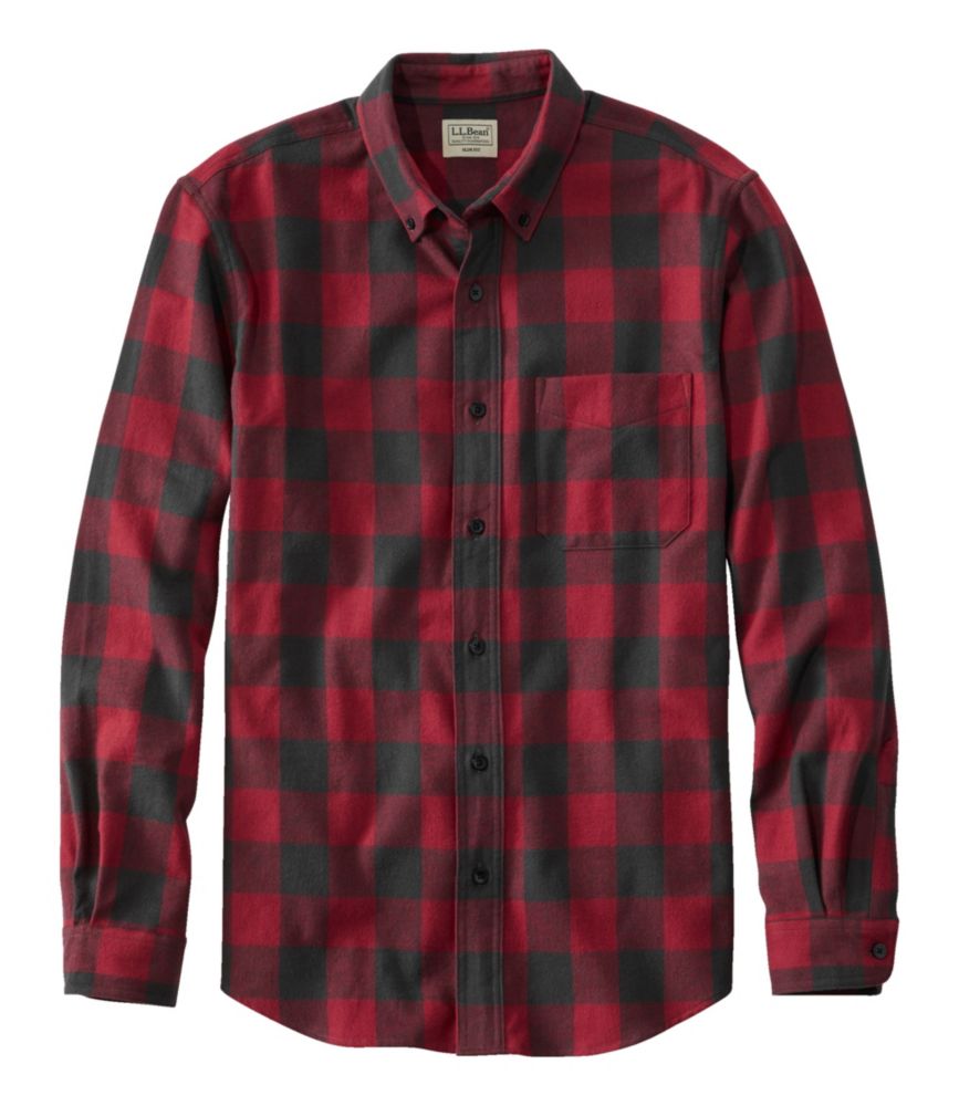 Men's Scotch Plaid Flannel Shirt, Slim Fit