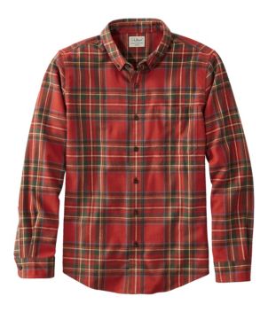 Men's Scotch Plaid Flannel Shirt, Slim Fit