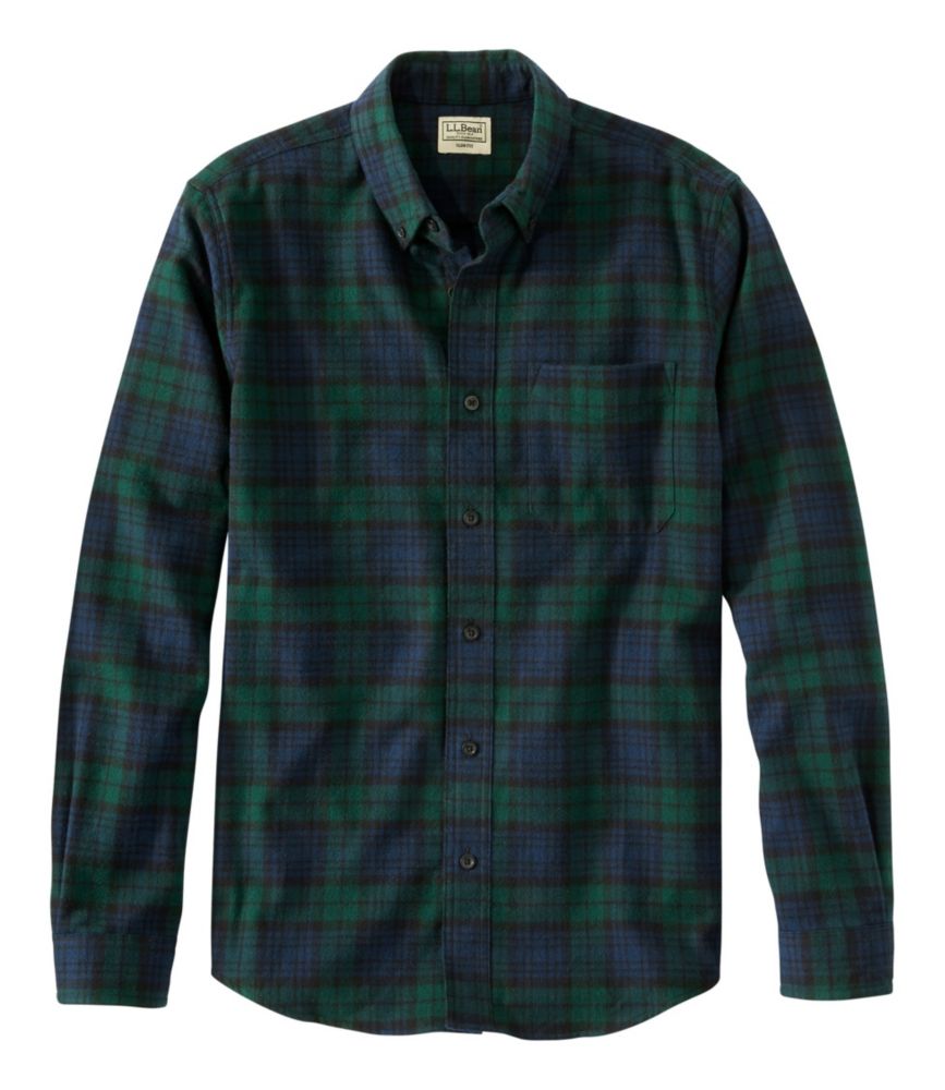 slim fit flannel shirt