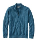 Men's Textured Organic Cotton Sweater, Quarter-Zip