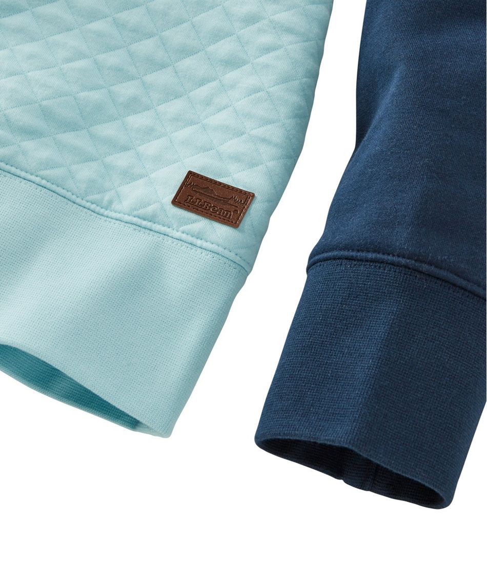 Women's Quilted Sweatshirt, Crewneck Colorblock | Sweatshirts 