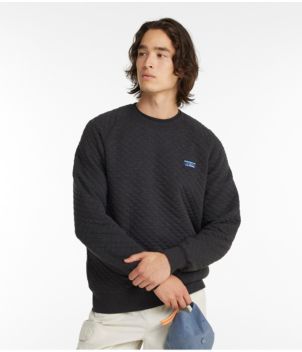 Men's Quilted Sweatshirt, Crewneck