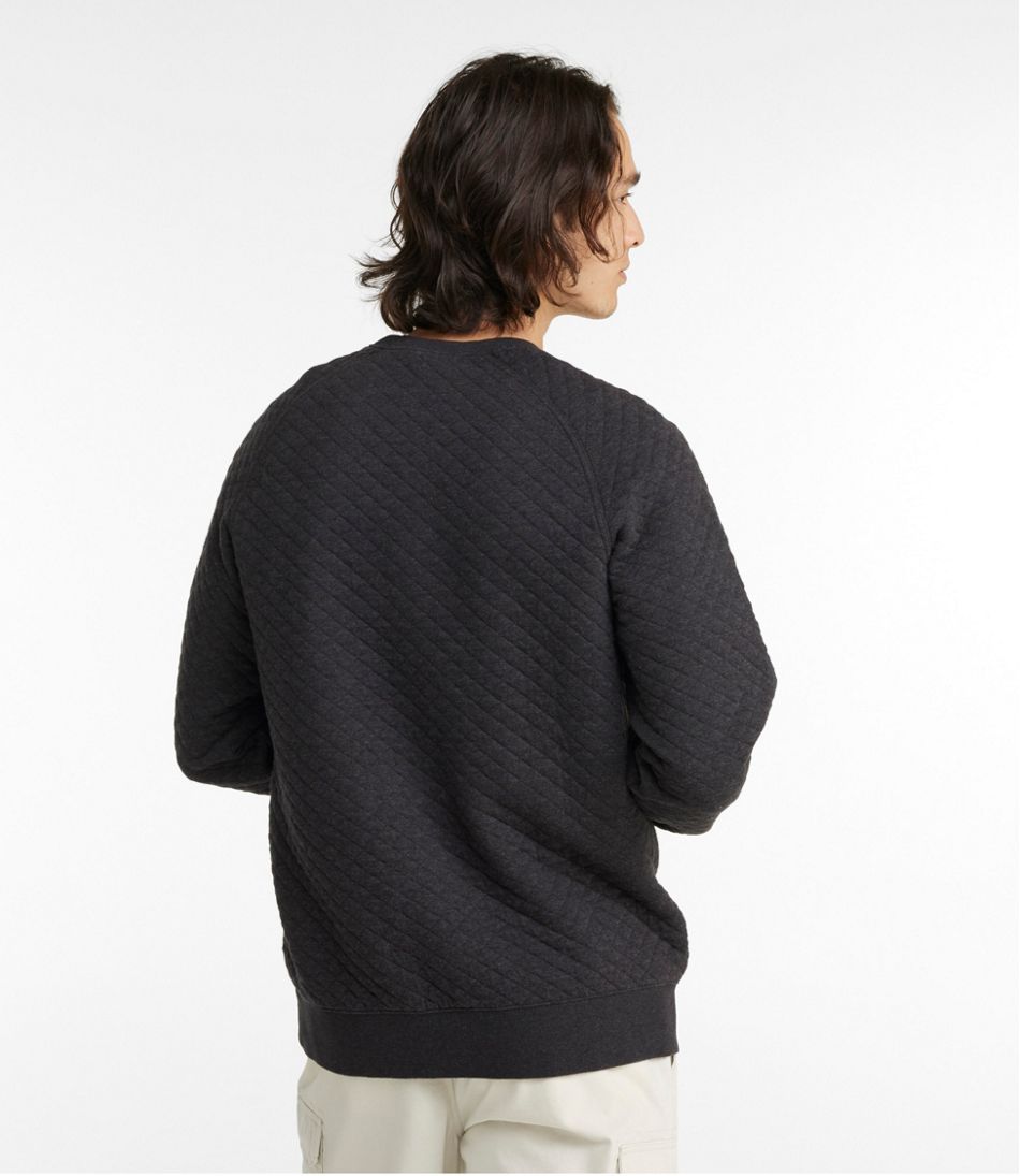 Men's Quilted Sweatshirt, Crewneck