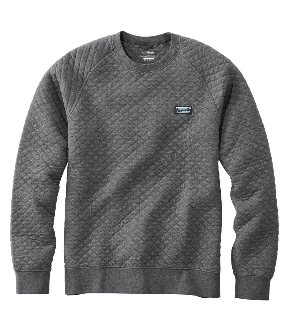 Men's Quilted Sweatshirts, Crewneck