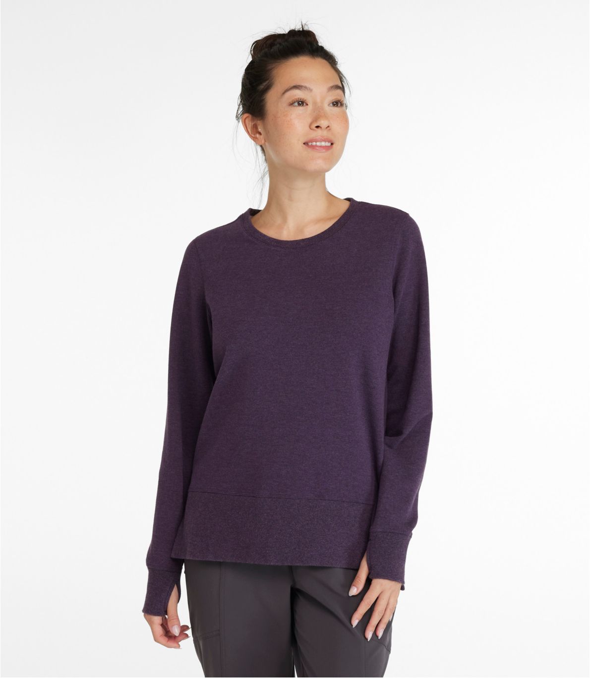 Women's Bean's Cozy Sweatshirt, Split-Hem at L.L. Bean