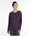 Bean's Cozy Split Hem Sweatshirt, Cadet Blue Heather, small image number 1