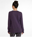 Bean's Cozy Split Hem Sweatshirt, Cadet Blue Heather, small image number 2