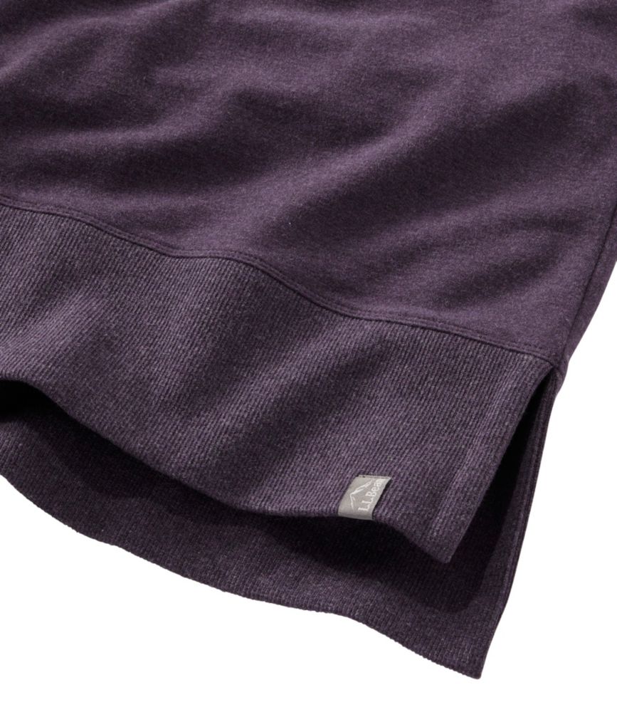 Women's L.L.Bean Cozy Sweatshirt, Split-Hem, Shadow Green Heather, small image number 5
