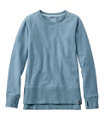 Bean's Cozy Split Hem Sweatshirt, Cadet Blue Heather, small image number 0