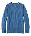 Bean's Cozy Split Hem Sweatshirt, Marine Blue Heather, small image number 0