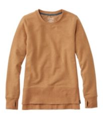 Ll bean cozy sweatshirt split online hem