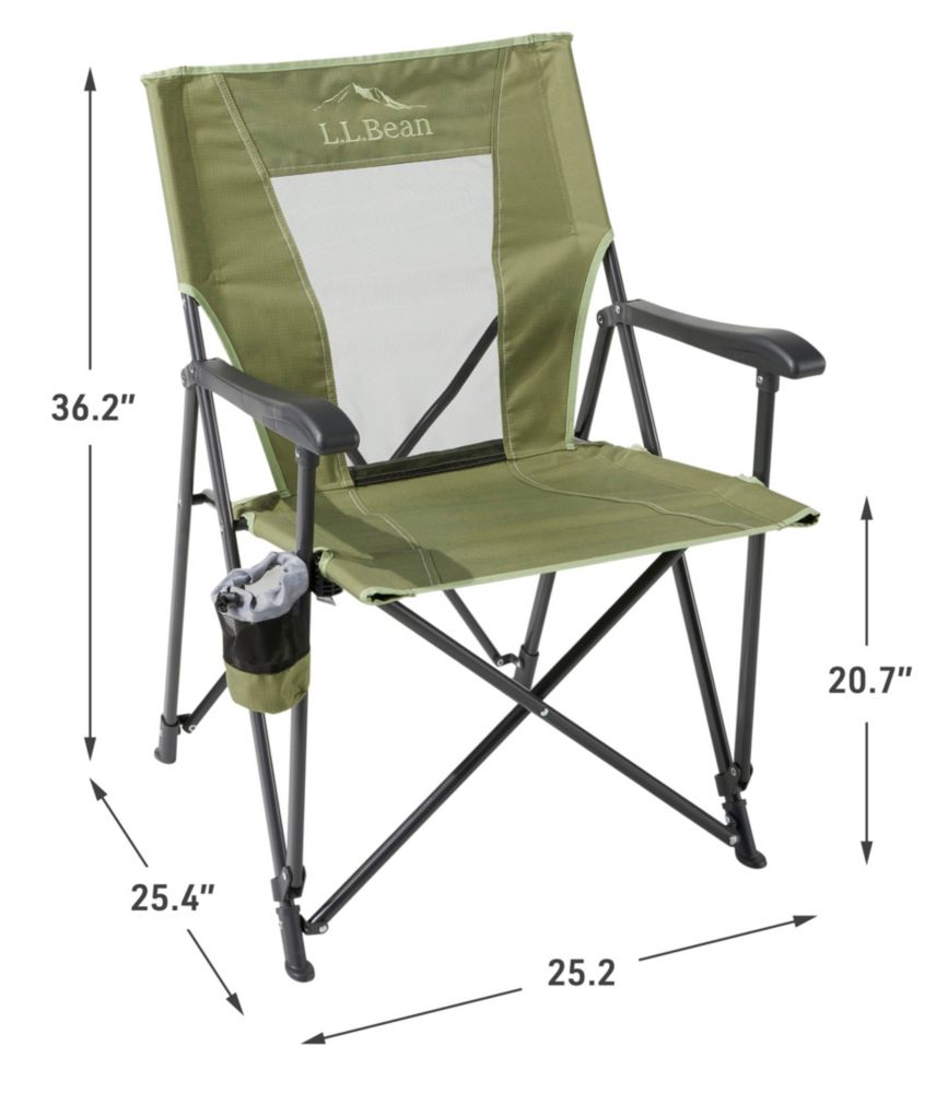 L.L.Bean Easy Comfort Camp Chair, Dark Graphite, small image number 7