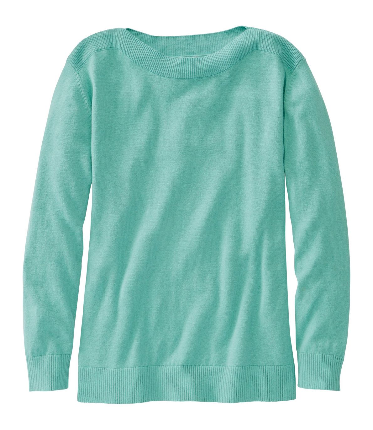 Women's Cotton/Cashmere Sweater, Boatneck