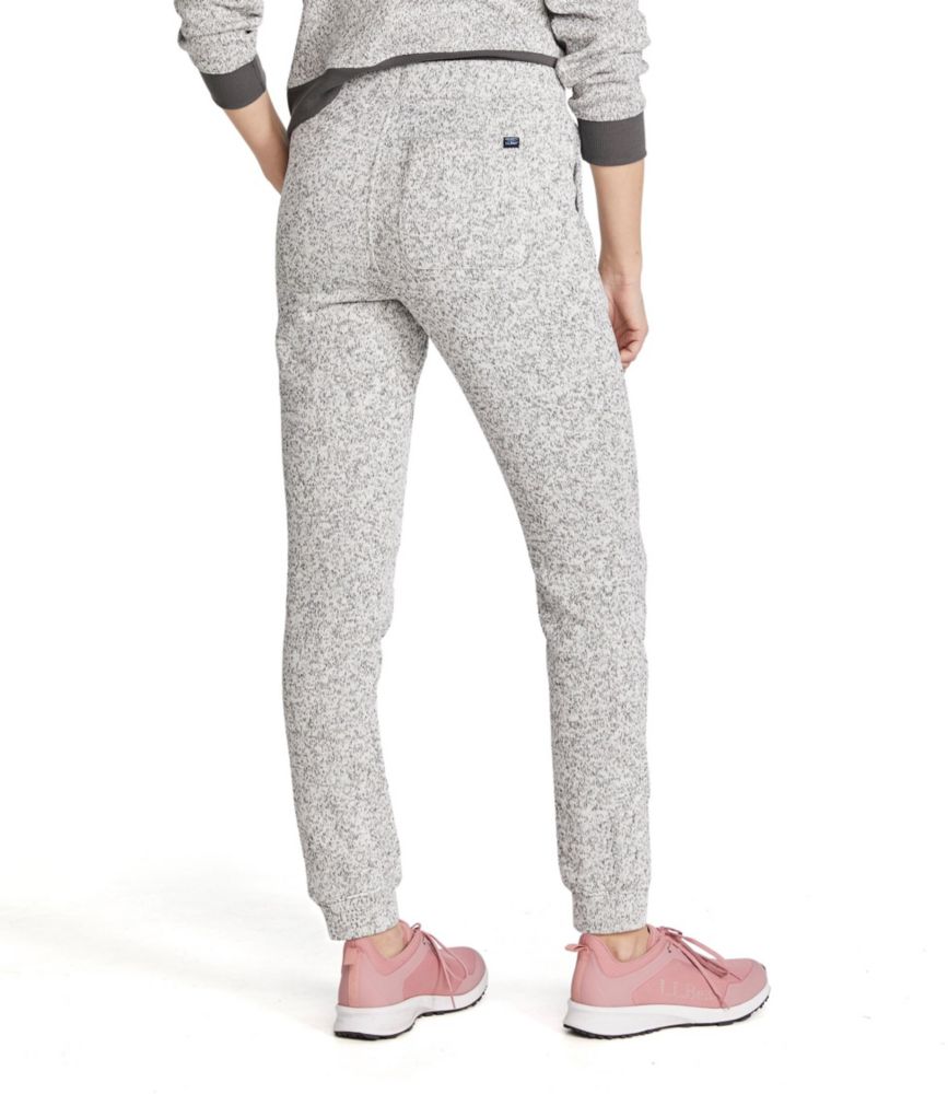 Women's Lightweight Sweater Fleece Pants, Light Gray Heather, small image number 3