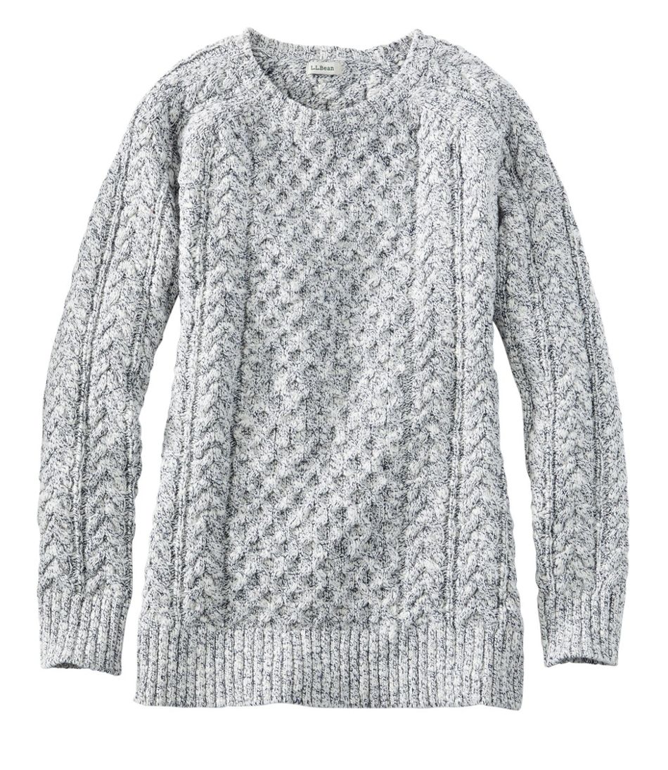 Women's Cotton Ragg Sweater, Cable Crewneck | Sweaters at L.L.Bean
