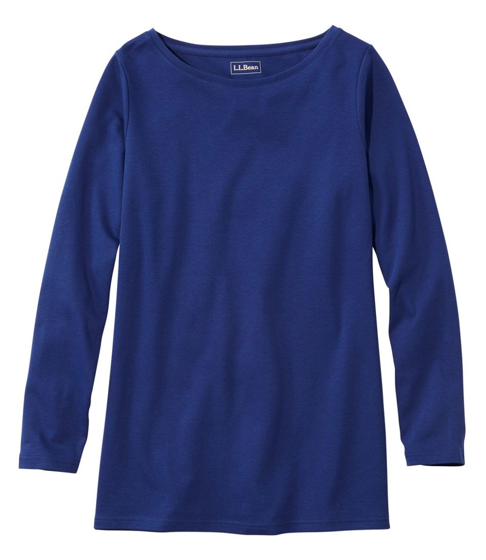 Women's L.L.Bean Tee, Long-Sleeve Boatneck Tunic | Shirts & Tops at L.L ...