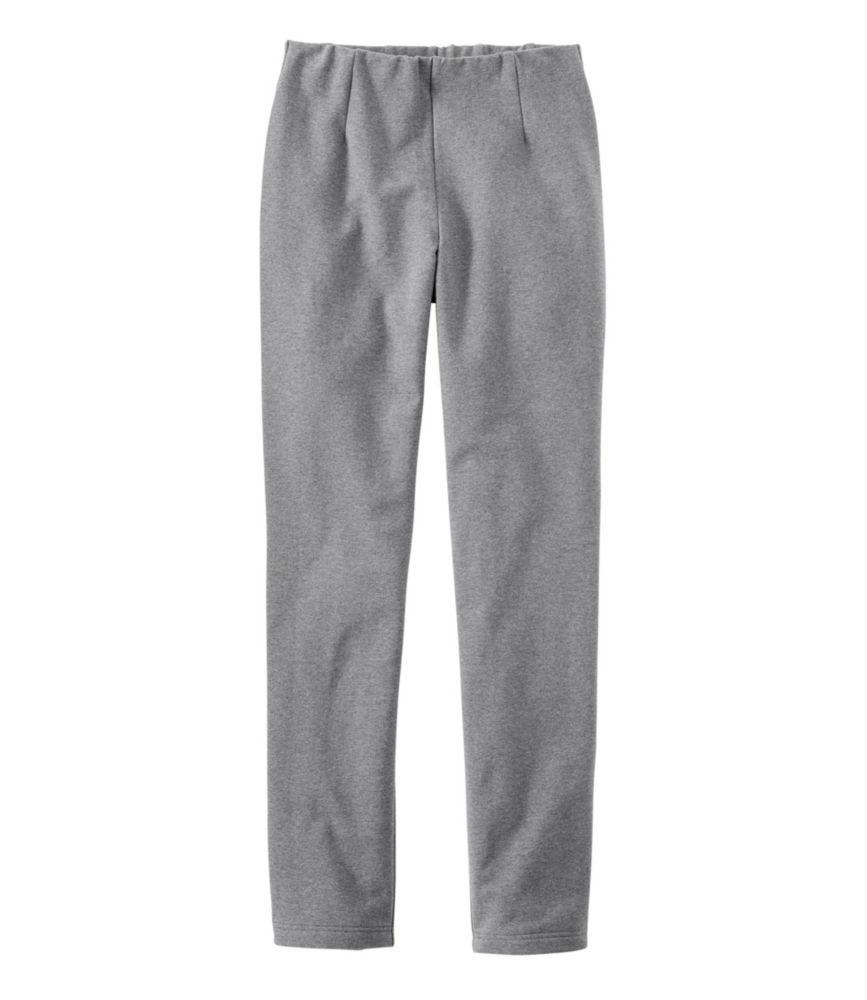 Women's Perfect Fit Pants, Fleece-Backed Slim-Leg, Dark Gray Heather, small image number 1