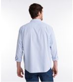 Men's Organic Cotton Seersucker Shirt, Long-Sleeve, Traditional Fit, Stripe