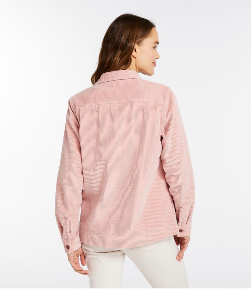 Women's Comfort Corduroy Relaxed Shirt, Pale Rose, small image number 3