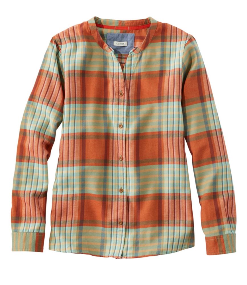 Women's Rangeley Flannel Shirt, Collarless Shirts & Tops at L.L.Bean