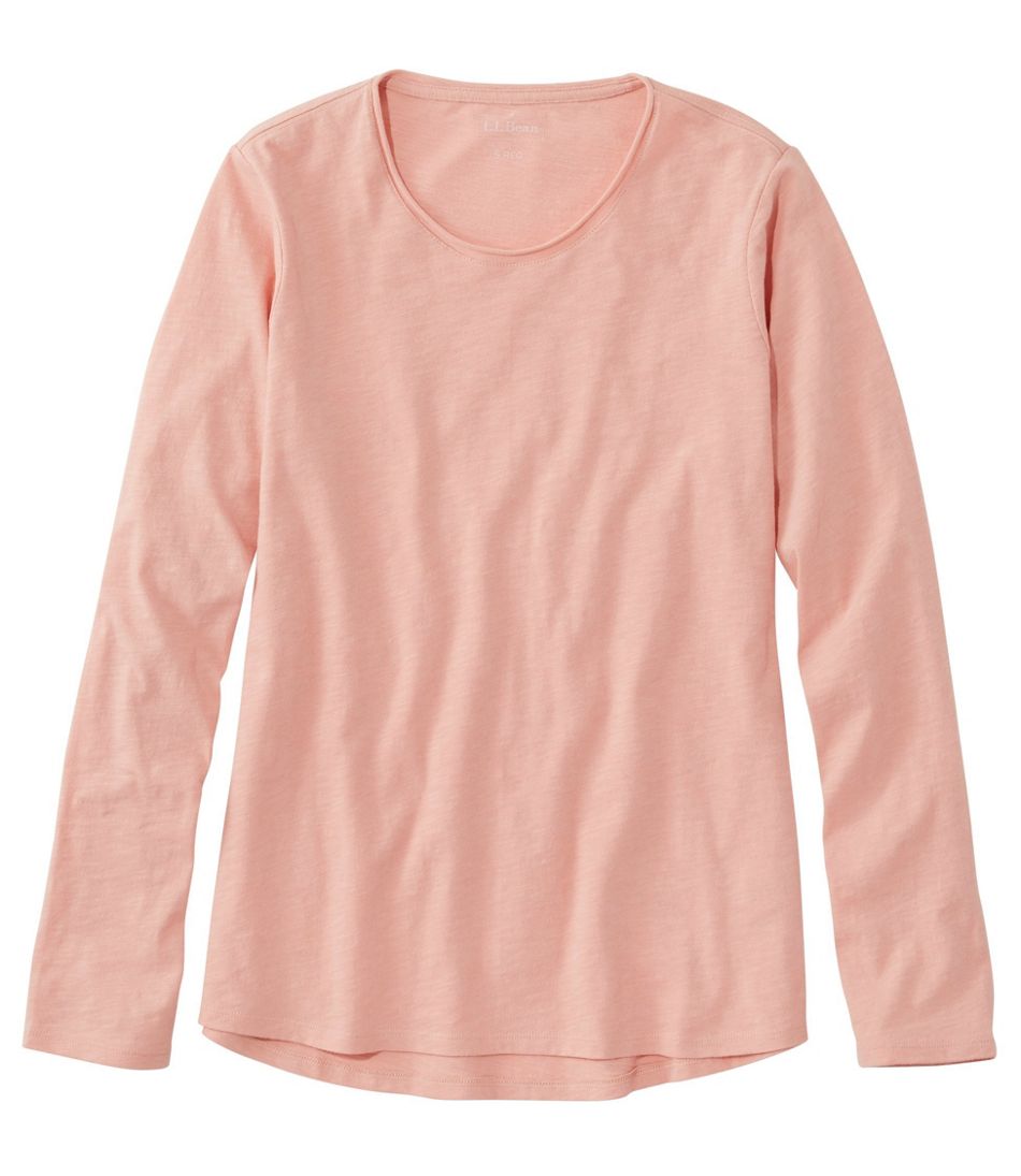 Women's Organic Cotton Tee, Crewneck Long-Sleeve | Shirts & Tops at L.L ...