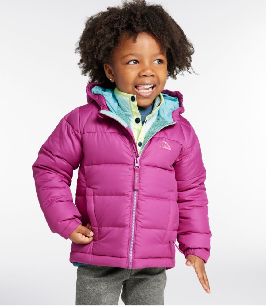 Toddlers' Bean's Down Jacket, Cobalt Sea, small image number 4