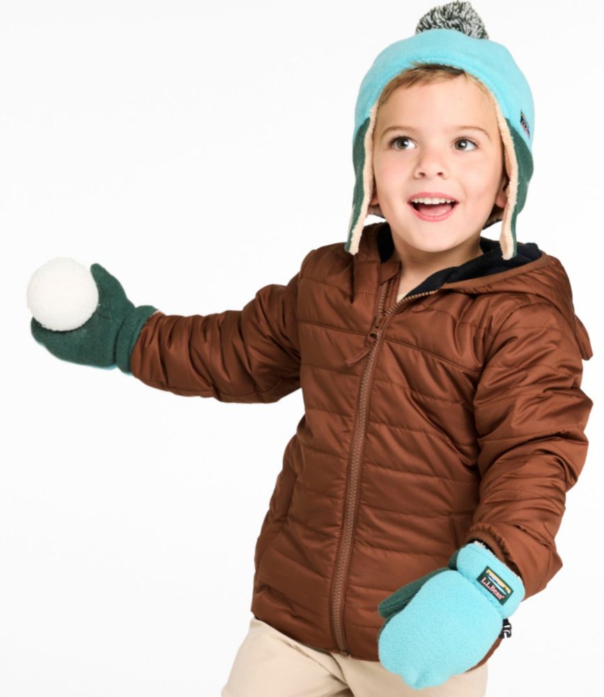 Infants' and Toddlers' Mountain Classic Fleece Hat and Mitten Set, Bright Sea Blue, small image number 6