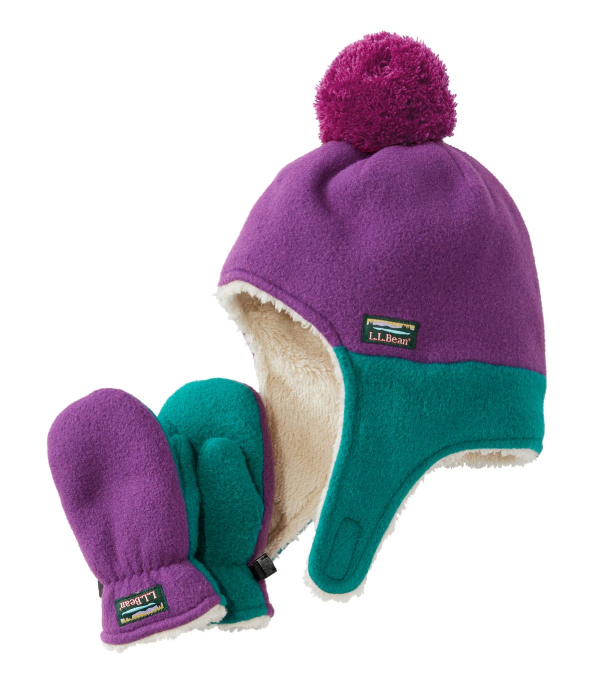 Infants' and Toddlers' Mountain Classic Fleece Hat and Mitten Set