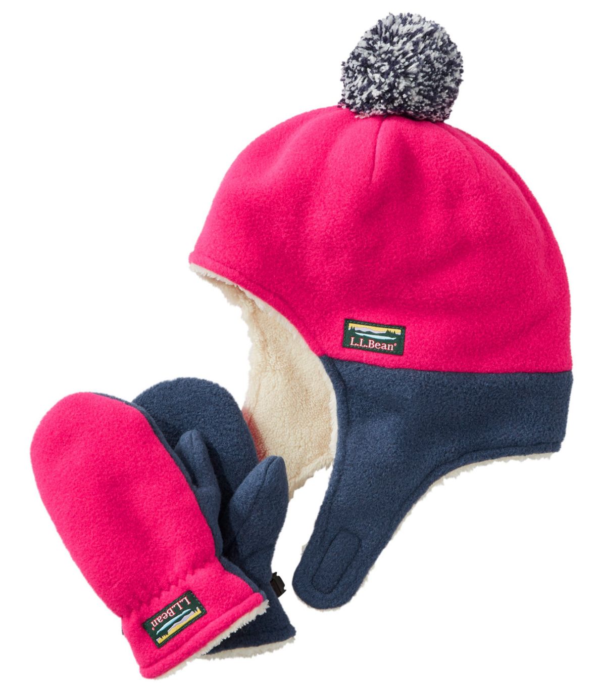 Toddlers' Mountain Classic Fleece Hat and Mitten Set