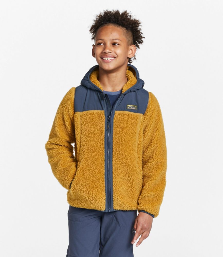 fleece hooded coat