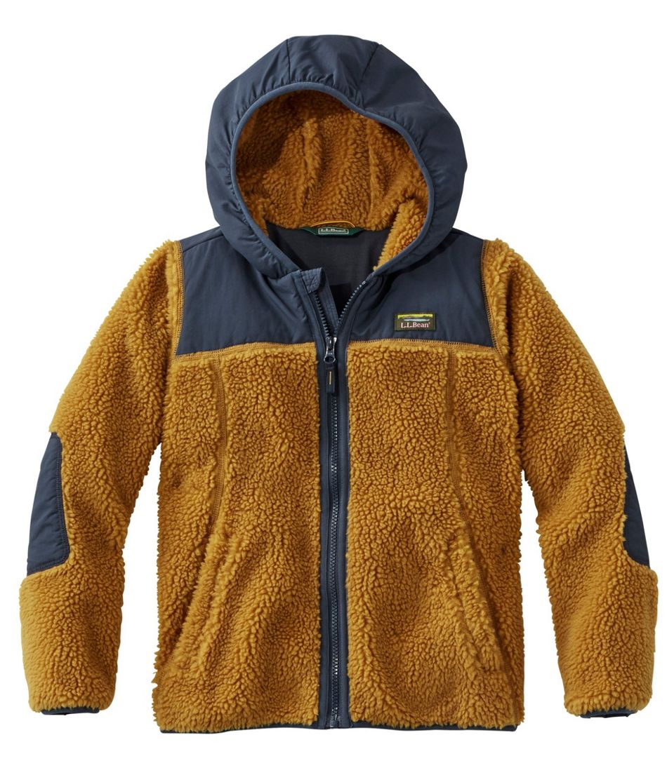Boys Long Sleeve Colorblock Sherpa Zip-Up Jacket